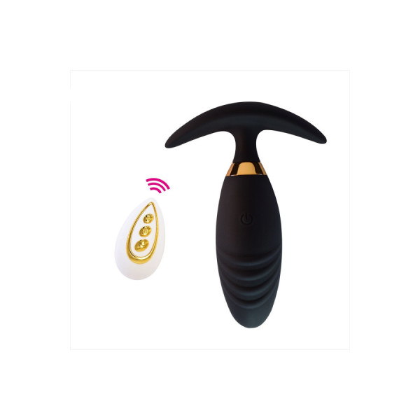 Plug anal vibrant avec télécommande -TOD-064BLK